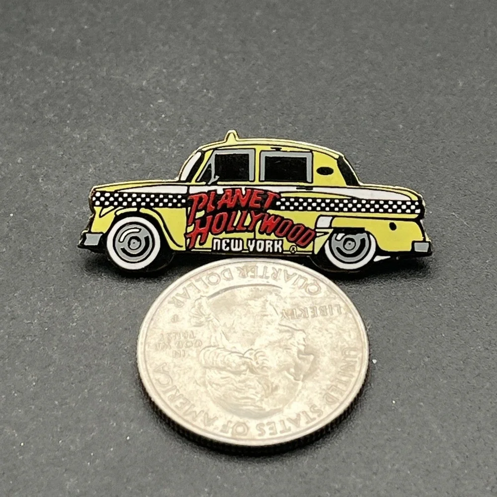 Planet Hollywood New York City Taxi Cab Lapel Hat Pin